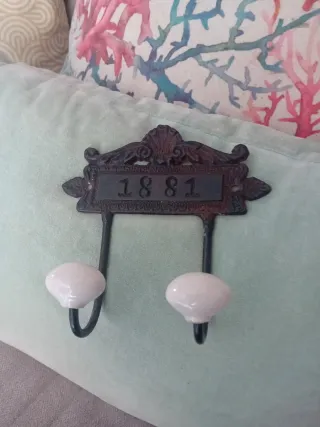 Percha doble vintage 1881