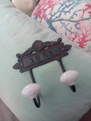 Percha doble vintage 1881