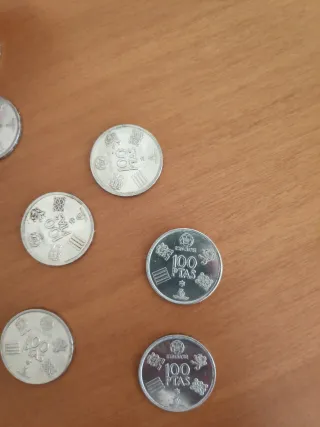 Lote 8 Monedas 100 ptas. Conmemorativas