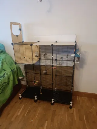 Jaula para pájaros modular