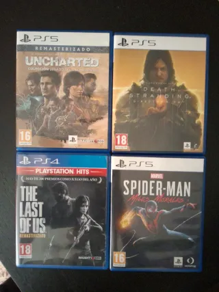 Lote 4 Juegos PS5/PS4: Uncharted, Death Stranding,