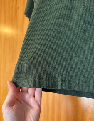 Camisola H&M manga 3/4 verde primavera