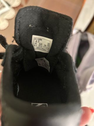 Vans Talla 20 Bebé Niño Negro