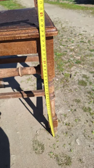 Sillas antiguas madera y cuero