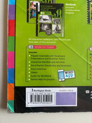 Student’s Book Burlington Books B1 Second Edition.