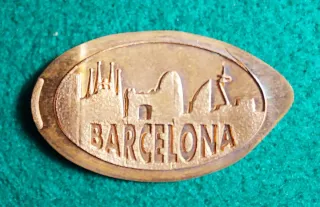 MONEDAS ELONGADAS DE BARCELONA