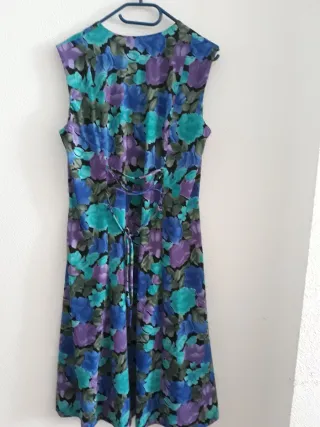 Vestido largo estampado floral Nona