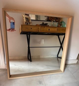 Espejo Madera Ikea 65x65