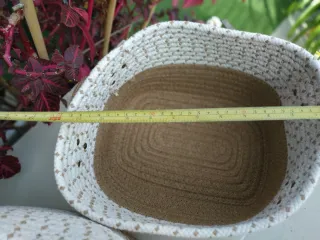 Cestas decorativas tela y yute