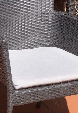 Conjunto Mesa y 4 Sillas Jardín Ratán