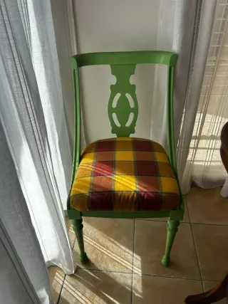 Rebajada Mesa redonda y 6 sillas OFERTA