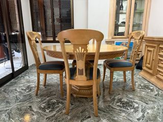 Conjunto muebles comedor mesa y 4 sillas