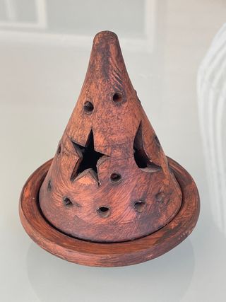 Quemador incienso cerámica con estrellas