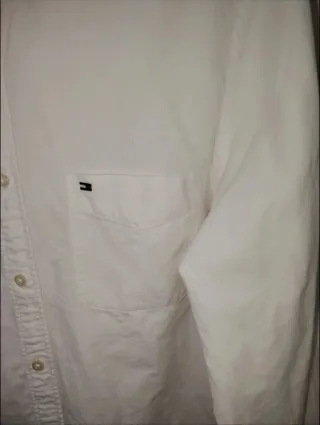 Camisa Tommy Hilfiger Oxford Blanca