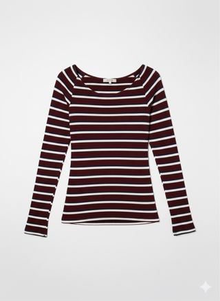 Jersey de rayas rojo y blanco