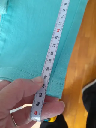 Pantalón vaquero turquesa T.11-12