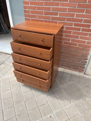 Sinfonier madera 6 cajones