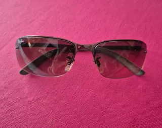 Gafas de sol Ray-Ban marrones y plateadas