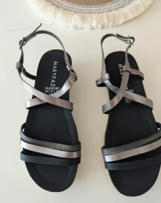 Sandalias cuña esparto talla 37 NUEVAS