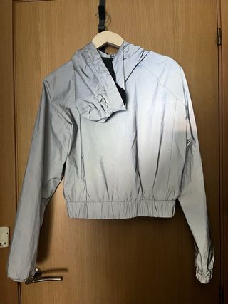 Chaqueta Corta Reflectante Gris