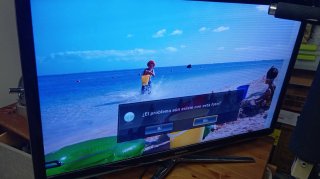 Pantalla Samsung UE46C7000 con fallo de pantalla,