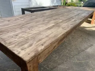 Mesa rústica madera maciza 2,20m