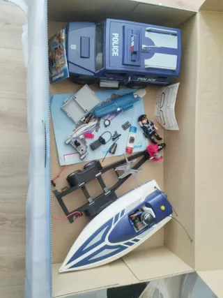 Playmobil City Action 5187 Coche Policía y Barco