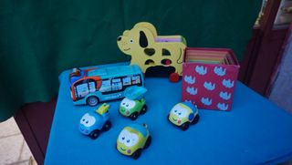 Lote Juguetes Bebé: Bus y Coches puzle ver fotos