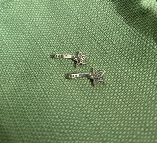 Pendientes estrella plata