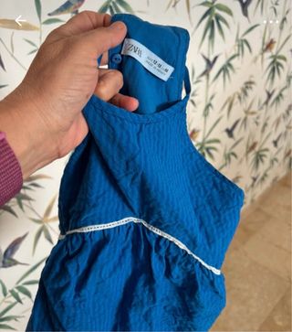 Camiseta Zara sin mangas azul #marca #zara #nueva