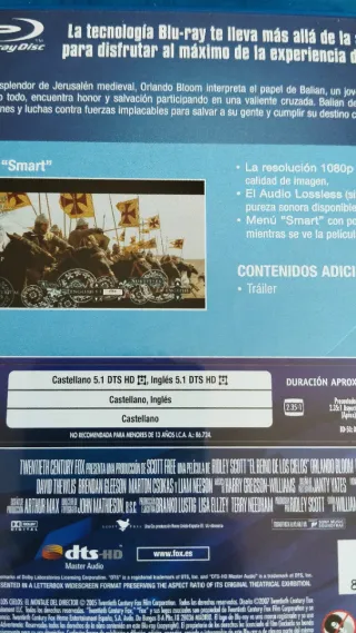 Bluray Liga Hombres Extraordinarios + Reino Cielos