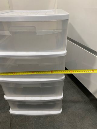 Cajonera Plástico Transparente 4 Niveles