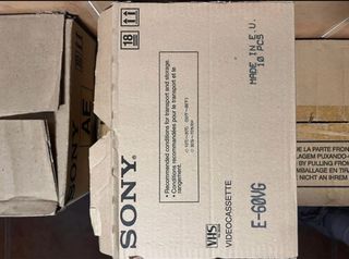 Lote 6 Cintas VHS Sony Premium 60 Minutos Nuevas