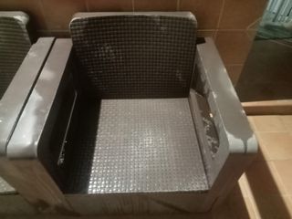 Conjunto Muebles Jardín Ratan Marrón