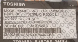 Lote Piezas de portátiles