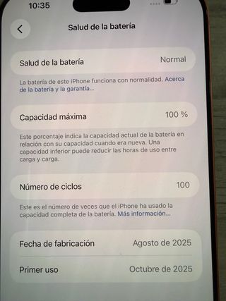 iPhone 17 pro Max 256gb 100 ciclos solo