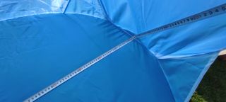 Quitavientos parasol azul