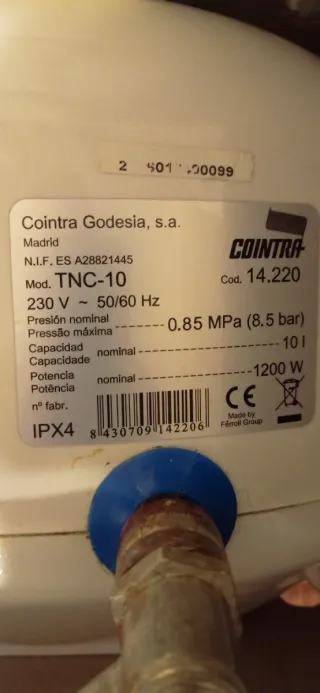 Termo Cointra 10L
