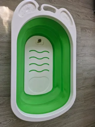 Bañera Bebé Plegable Verde