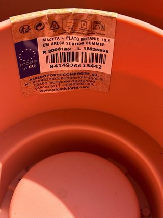 Macetas + Platos Botanic Multicolor