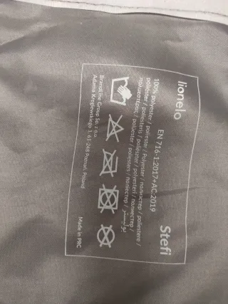 Cuna de viaje Lionelo Stefi gris