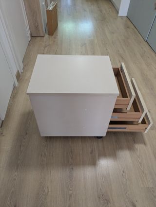 Cajonera metálica beige 3 cajones