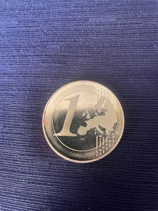 Moneda 1 Euro Mapa Europa