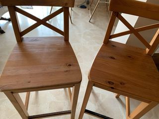 Sillas altas de madera