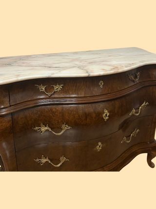 Cómoda Antigua Madera y Mármol