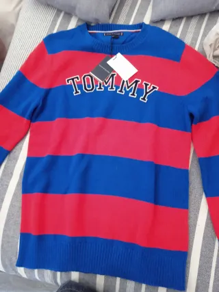 Jersey Tommy Hilfiger Rayas Azul/Rojo