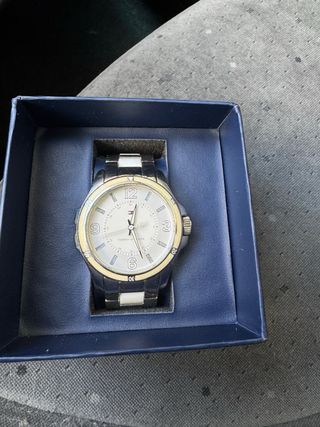 Reloj Tommy Hilfiger Plata y Blanco