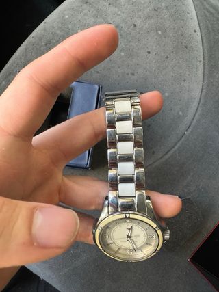 Reloj Tommy Hilfiger Plata y Blanco