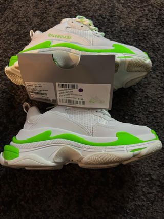 Balenciaga Triple S Talla 38 Verde/Blanco