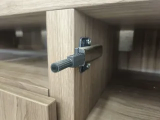 Mueble TV madera y cristal